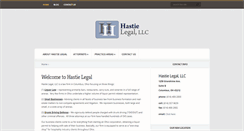 Desktop Screenshot of hastielegal.com