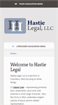Mobile Screenshot of hastielegal.com