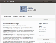 Tablet Screenshot of hastielegal.com